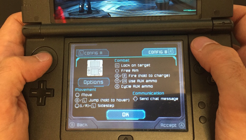 Config B is a good option if you have a New 3DS and would prefer to aim up, down, left or right with the system’s analog nub.